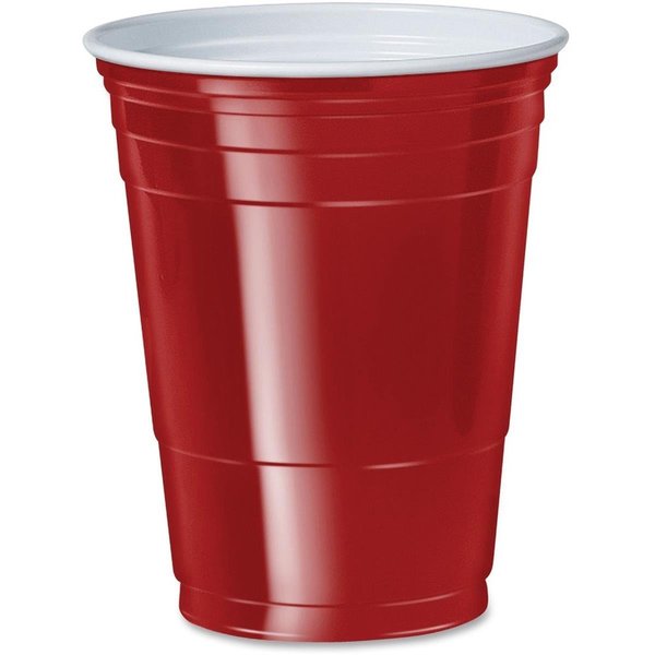 Tistheseason 16 oz. Plastic Cold Party Cups - Red TI1612933
